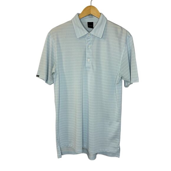 DUNNING Other - Dunning Golf Striped Performance Polo Shirt Short Sleeve Men's Medium